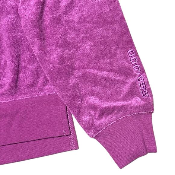 Sea-Doo Women’s 2XL Violet Terry Sweatshirt Pullover Sporty Coastal Loungewear - Picture 3 of 8